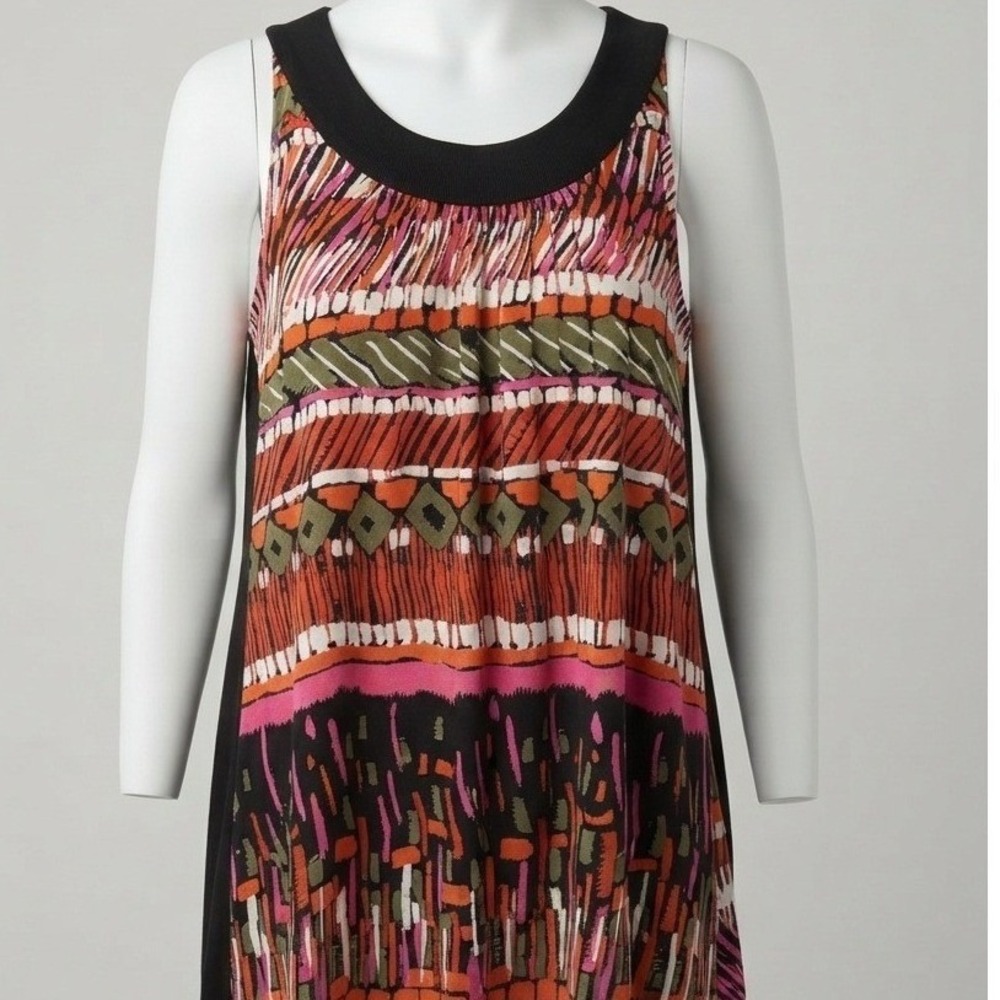 Vintage Y2K Fashion Bug multicolored Top with a Geometric design, size L